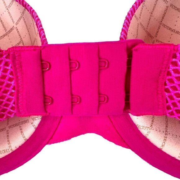 VICTORIA'S SECRET Uplift Semi Demi T-Shirt Bra in Hot Pink Size 32DD - Picture 6 of 10